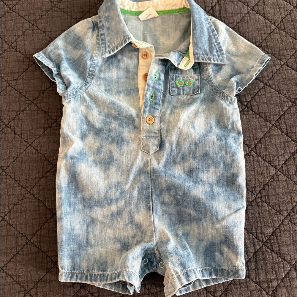 Egg Collective Blue Denim Kids One Piece